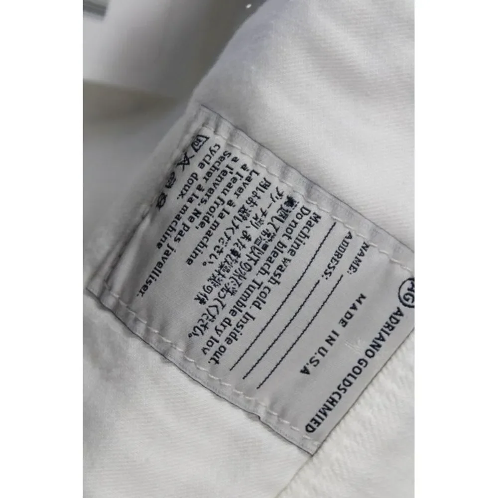 Adriano Goldschmied Womens Cotton Zip Button Lined Shorts White Size EUR 29 - Picture 6 of 7